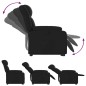 vidaXL Sillón reclinable elevable cuero artificial negro vidaXL Sillón reclinable elevable cuero artificial negro
