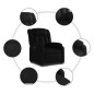 vidaXL Sillón reclinable elevable cuero artificial negro vidaXL Sillón reclinable elevable cuero artificial negro
