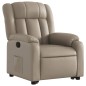 vidaXL Sillón reclinable elevable cuero artificial color capuchino vidaXL Sillón reclinable elevable cuero artificial color capuchino