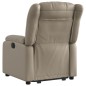 vidaXL Sillón reclinable elevable cuero artificial color capuchino vidaXL Sillón reclinable elevable cuero artificial color capuchino