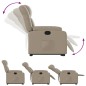 vidaXL Sillón reclinable elevable cuero artificial color capuchino vidaXL Sillón reclinable elevable cuero artificial color capuchino