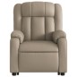 vidaXL Sillón reclinable elevable cuero artificial color capuchino vidaXL Sillón reclinable elevable cuero artificial color capuchino