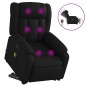 vidaXL Sillón de masaje elevable eléctrico cuero sintético negro vidaXL Sillón de masaje elevable eléctrico cuero sintético negro