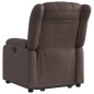 vidaXL Sillón reclinable elevable cuero sintético marrón vidaXL Sillón reclinable elevable cuero sintético marrón