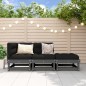 vidaXL Juego de muebles de jardín 3 pzas madera maciza de pino gris vidaXL Juego de muebles de jardín 3 pzas madera maciza de pino gris