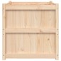 vidaXL Jardinera de madera maciza de pino 70x70x70 cm