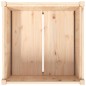 vidaXL Jardinera de madera maciza de pino 70x70x70 cm