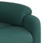 vidaXL Sillón eléctrico reclinable elevable de tela verde oscuro