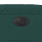 vidaXL Sillón eléctrico reclinable elevable de tela verde oscuro