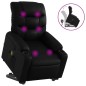vidaXL Sillón reclinable de masaje de pie cuero artificial negro vidaXL Sillón reclinable de masaje de pie cuero artificial negro