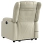 vidaXL Sillón reclinable de masaje de pie cuero artificial color crema vidaXL Sillón reclinable de masaje de pie cuero artificial color crema