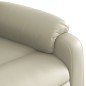 vidaXL Sillón reclinable de masaje de pie cuero artificial color crema vidaXL Sillón reclinable de masaje de pie cuero artificial color crema