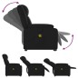 vidaXL Sillón reclinable de masaje de pie cuero artificial negro vidaXL Sillón reclinable de masaje de pie cuero artificial negro