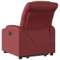 vidaXL Sillón reclinable de masaje de pie cuero artificial rojo tinto vidaXL Sillón reclinable de masaje de pie cuero artificial rojo tinto