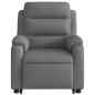 vidaXL Silla de masaje reclinable de pie de tela gris oscuro vidaXL Silla de masaje reclinable de pie de tela gris oscuro