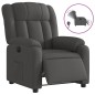 vidaXL Sillón reclinable eléctrico de tela gris oscuro vidaXL Sillón reclinable eléctrico de tela gris oscuro