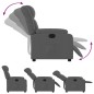 vidaXL Sillón reclinable eléctrico de tela gris oscuro vidaXL Sillón reclinable eléctrico de tela gris oscuro