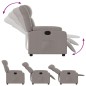 vidaXL Sillón reclinable eléctrico tela gris taupé vidaXL Sillón reclinable eléctrico tela gris taupé