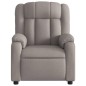 vidaXL Sillón reclinable eléctrico tela gris taupé vidaXL Sillón reclinable eléctrico tela gris taupé
