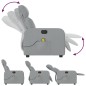 vidaXL Sillón reclinable de masaje eléctrico tela gris claro vidaXL Sillón reclinable de masaje eléctrico tela gris claro