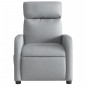 vidaXL Sillón reclinable de masaje eléctrico tela gris claro vidaXL Sillón reclinable de masaje eléctrico tela gris claro