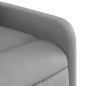 vidaXL Sillón reclinable de masaje eléctrico tela gris claro vidaXL Sillón reclinable de masaje eléctrico tela gris claro