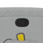 vidaXL Sillón de masaje reclinable de pie de tela gris claro