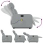vidaXL Sillón de masaje reclinable de pie de tela gris claro vidaXL Sillón de masaje reclinable de pie de tela gris claro