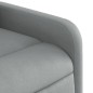 vidaXL Sillón de masaje reclinable de pie de tela gris claro vidaXL Sillón de masaje reclinable de pie de tela gris claro