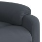 vidaXL Sillón reclinable eléctrico de terciopelo gris oscuro