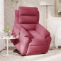 vidaXL Sillón reclinable de masaje elevable terciopelo rojo tinto vidaXL Sillón reclinable de masaje elevable terciopelo rojo tinto