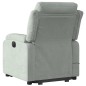 vidaXL Sillón reclinable de masaje elevable terciopelo gris claro vidaXL Sillón reclinable de masaje elevable terciopelo gris claro