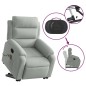 vidaXL Sillón reclinable de masaje elevable terciopelo gris claro vidaXL Sillón reclinable de masaje elevable terciopelo gris claro
