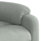 vidaXL Sillón reclinable de masaje elevable terciopelo gris claro vidaXL Sillón reclinable de masaje elevable terciopelo gris claro