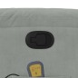 vidaXL Sillón reclinable de masaje elevable terciopelo gris claro vidaXL Sillón reclinable de masaje elevable terciopelo gris claro