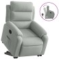vidaXL Sillón reclinable elevable terciopelo gris claro vidaXL Sillón reclinable elevable terciopelo gris claro