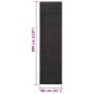 vidaXL Alfombra de sisal para rascador negro 80x300 cm vidaXL Alfombra de sisal para rascador negro 80x300 cm