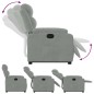 vidaXL Sillón reclinable elevable terciopelo gris claro vidaXL Sillón reclinable elevable terciopelo gris claro