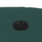 vidaXL Sillón reclinable eléctrico tela verde oscuro
