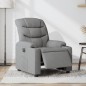 vidaXL Sillón reclinable eléctrico tela gris claro