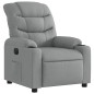 vidaXL Sillón reclinable eléctrico tela gris claro