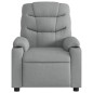 vidaXL Sillón reclinable eléctrico tela gris claro