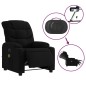 vidaXL Sillón reclinable de masaje eléctrico tela negro vidaXL Sillón reclinable de masaje eléctrico tela negro