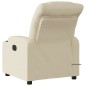 vidaXL Sillón reclinable de masaje eléctrico tela color crema vidaXL Sillón reclinable de masaje eléctrico tela color crema