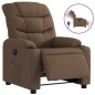 vidaXL Sillón reclinable eléctrico de tela marrón vidaXL Sillón reclinable eléctrico de tela marrón