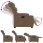 vidaXL Sillón reclinable eléctrico de tela marrón vidaXL Sillón reclinable eléctrico de tela marrón