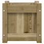 vidaXL Jardineras de exterior 2 unidades madera impregnada de pino