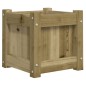 vidaXL Jardineras de exterior 2 unidades madera impregnada de pino
