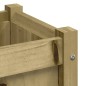 vidaXL Jardineras de exterior 2 unidades madera impregnada de pino