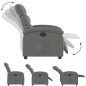 vidaXL Sillón reclinable eléctrico de tela gris oscuro vidaXL Sillón reclinable eléctrico de tela gris oscuro